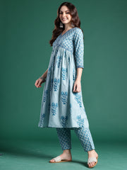 Purple Embroidered Straight Kurta Trousers With Dupatta set