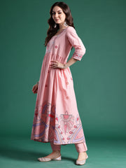 Green Embroidered Straight Kurta Trousers With Dupatta Set
