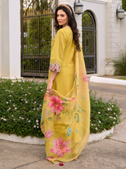 0 Embroidered Anarkali Kurta Trousers With Dupatta Set