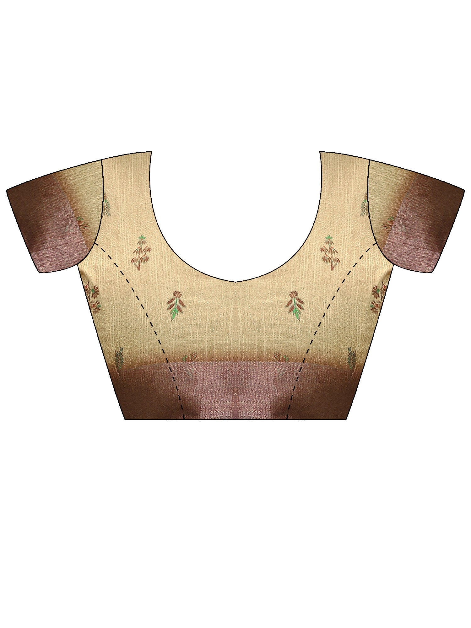 Women's Cotton Silk Coffee Brown Digital Print Designer Saree With Blouse Piece