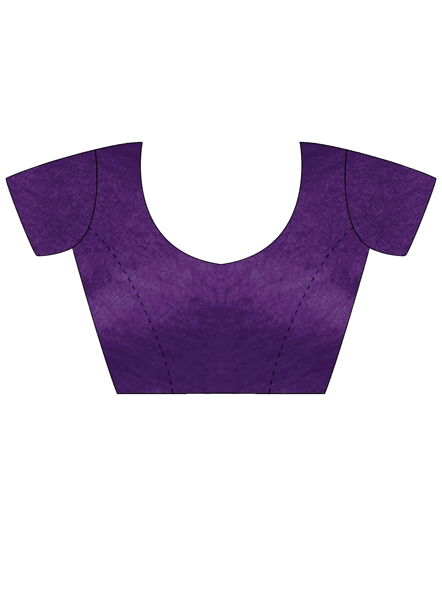 Women's Satin Purple Solid Designer Saree With Blouse Piece