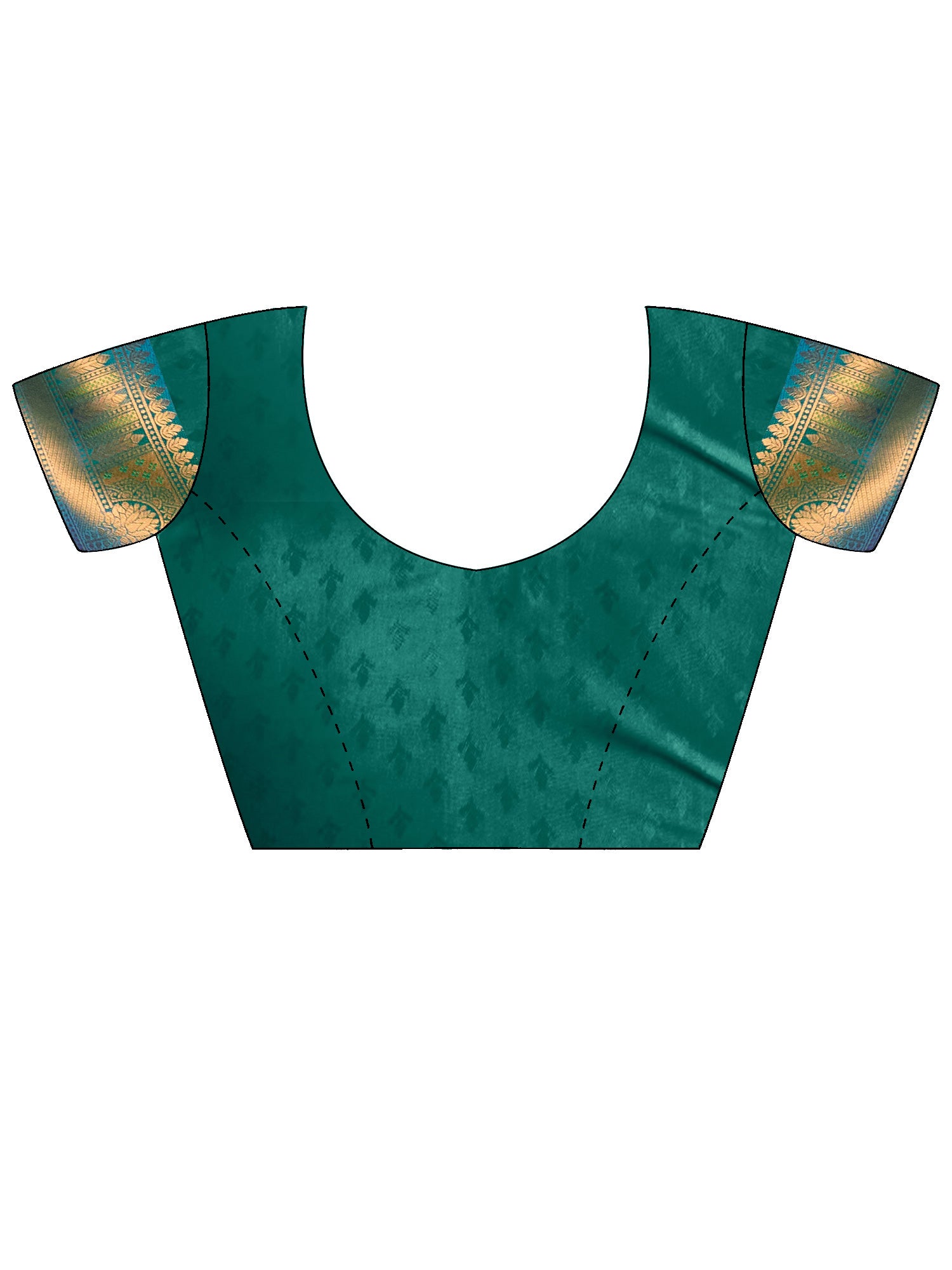 Women's Kanjeevaram Silk Teal blue Woven Design Designer Saree With Blouse Piece