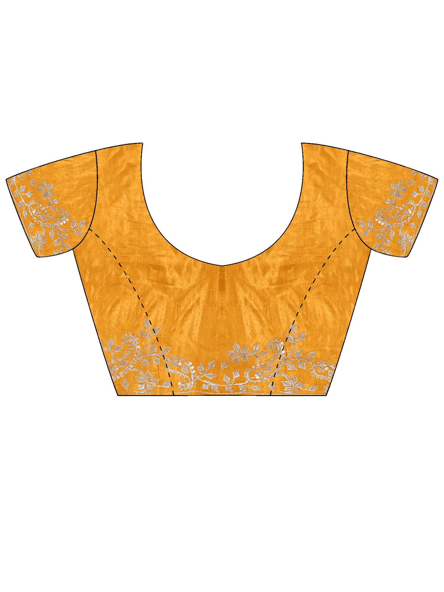 Women's Dola Silk Mustard Embellished Designer Saree With Blouse Piece
