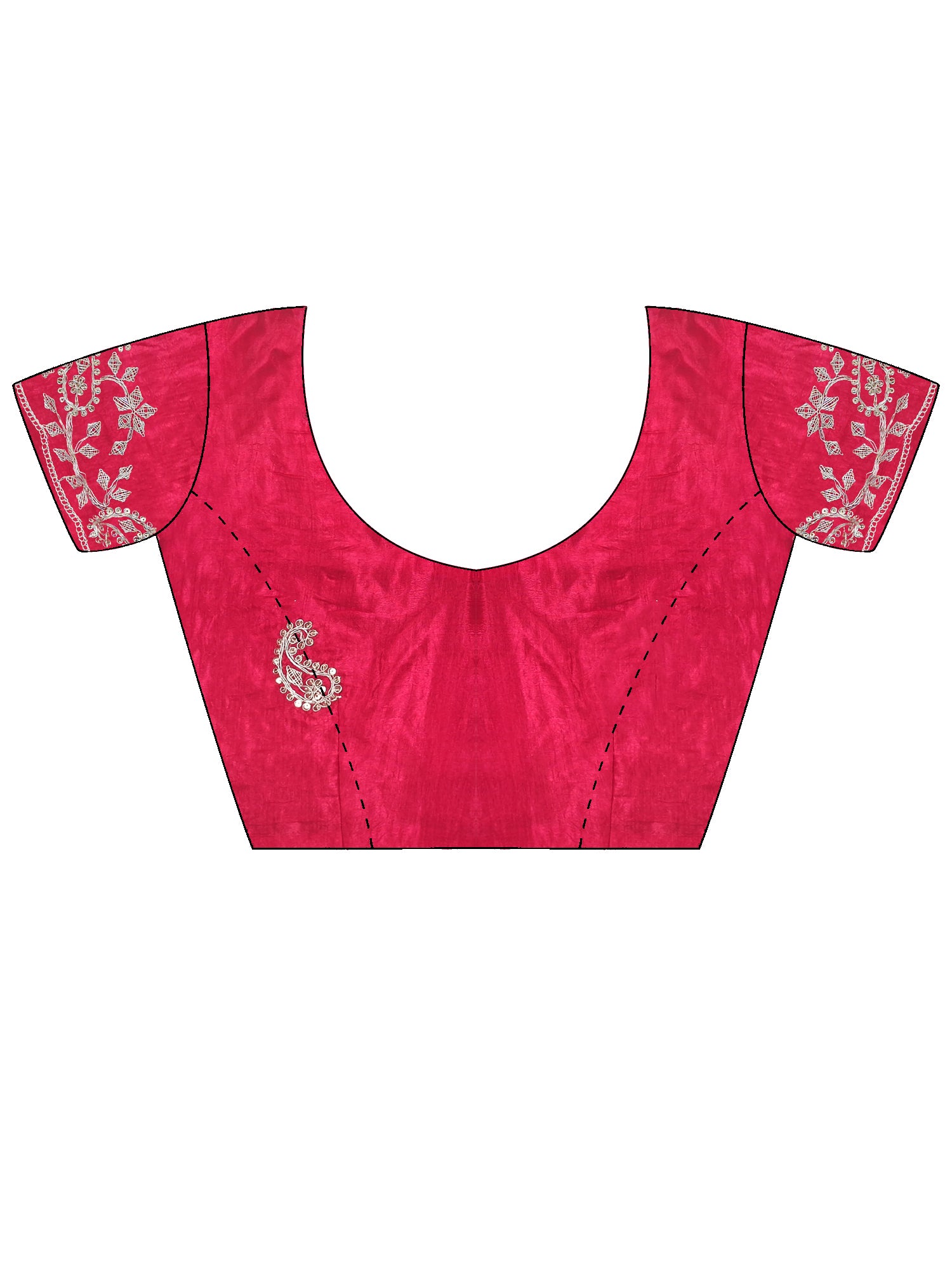 Women's Dola Silk Pink Embellished Designer Saree With Blouse Piece
