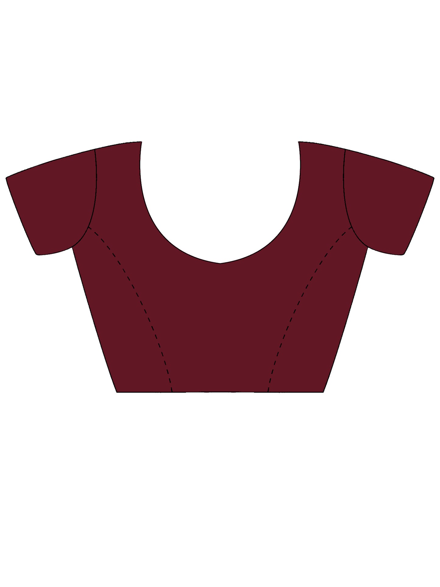 Women's Satin Burgundy Embellished Designer Saree With Blouse Piece
