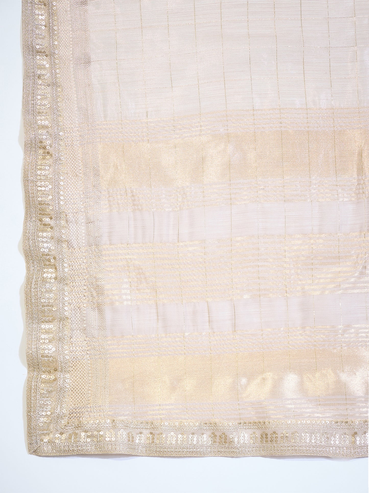 Women's Silk Blend Gold Woven Design Designer Saree With Blouse Piece