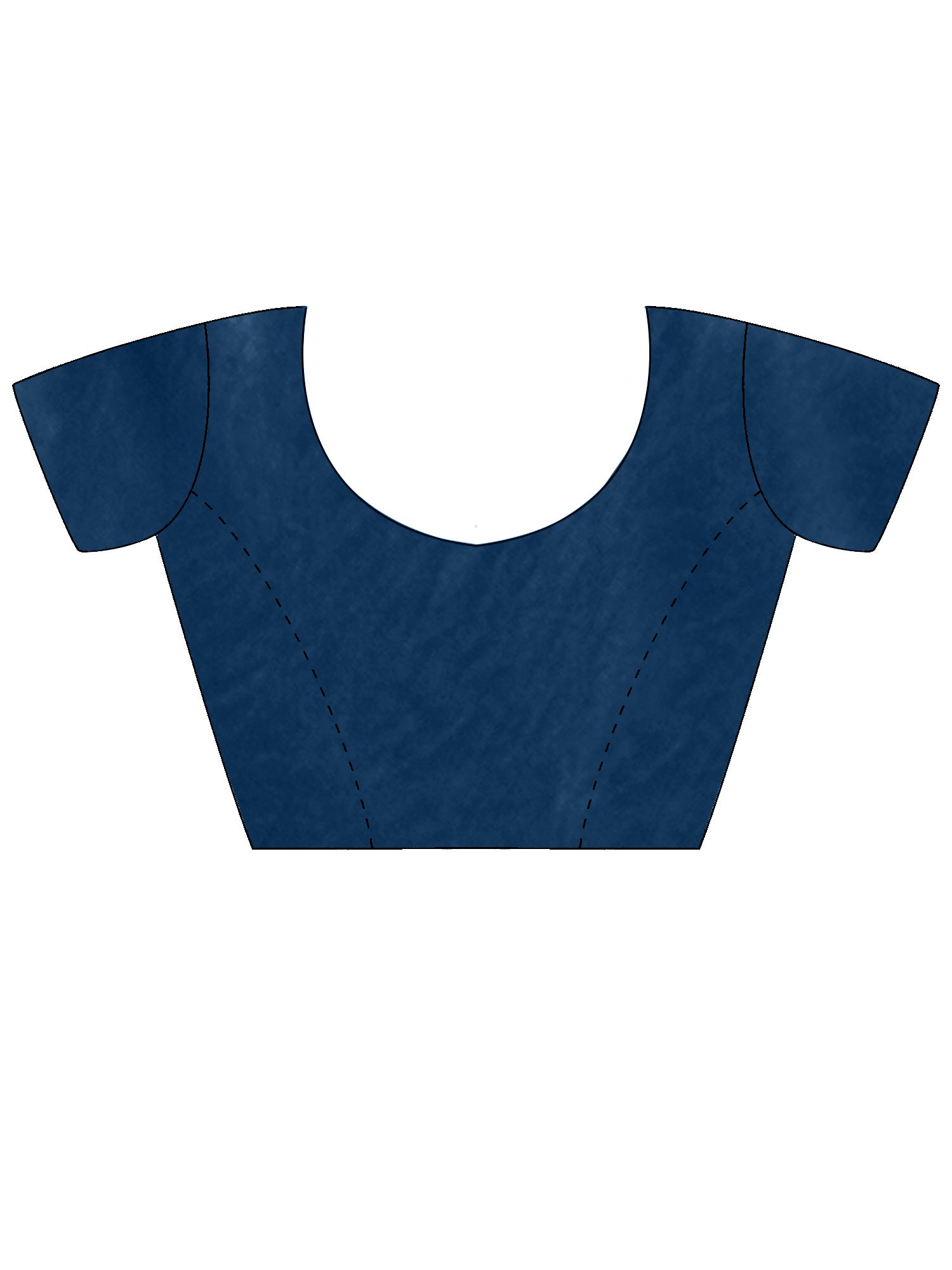 Women's Satin Blue Embellished Designer Saree With Blouse Piece
