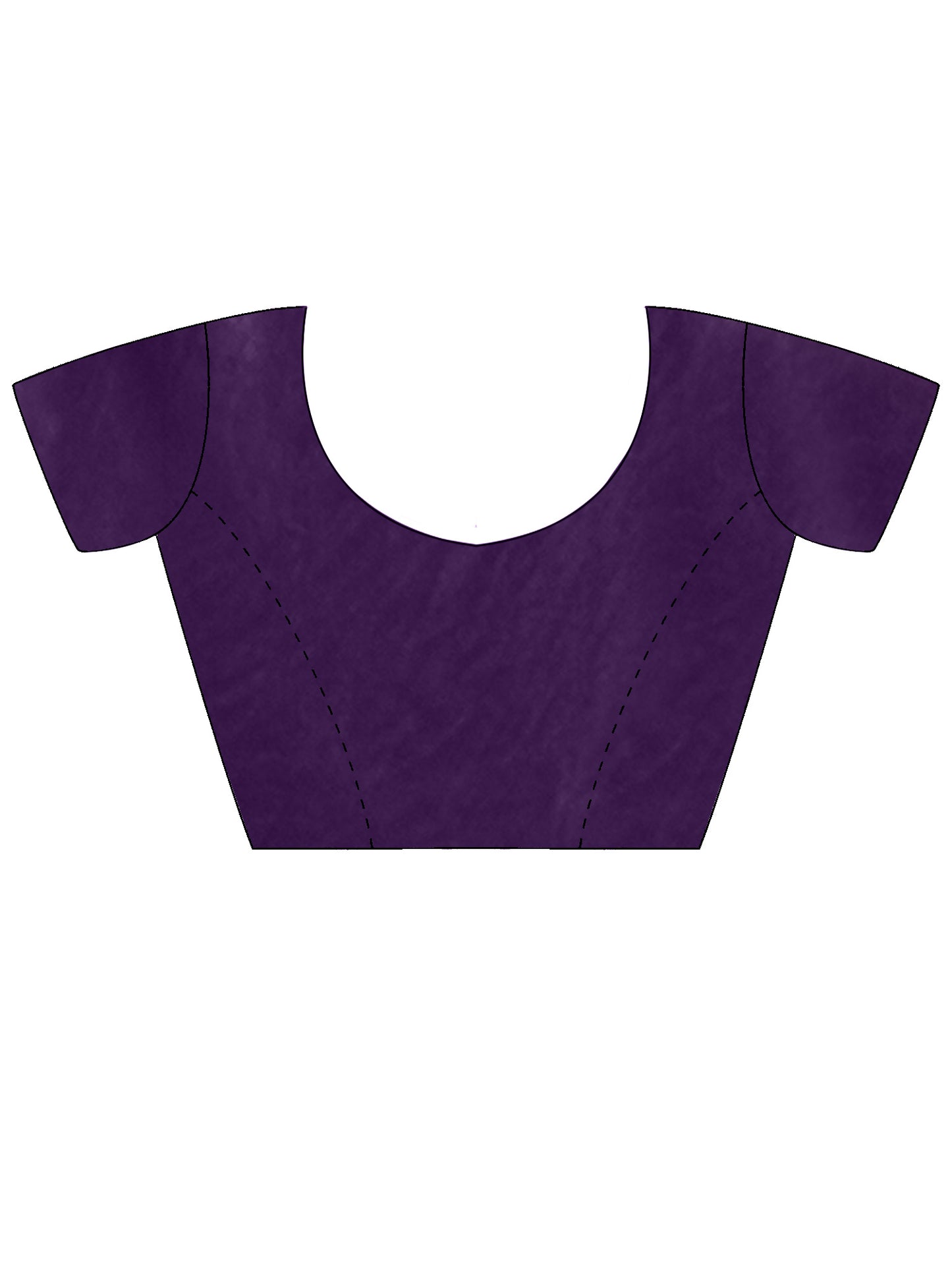 Women's Satin Purple Embellished Designer Saree With Blouse Piece