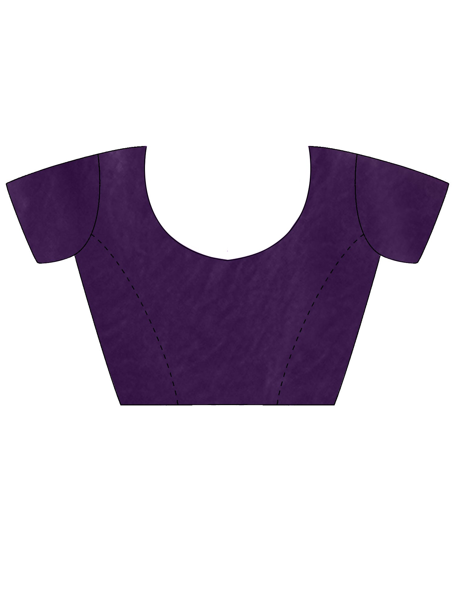 Women's Satin Purple Embellished Designer Saree With Blouse Piece