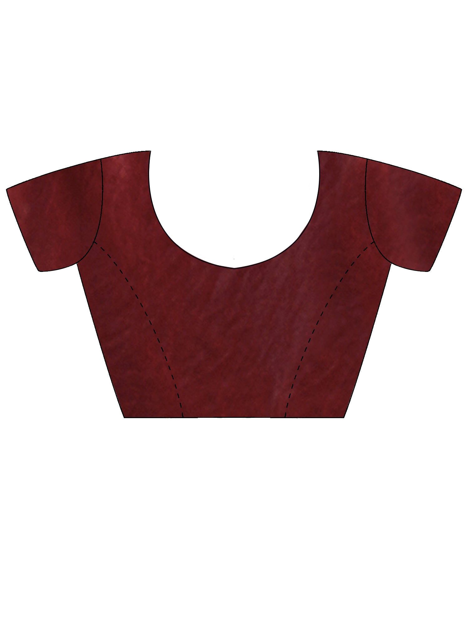 Women's Satin Maroon Embellished Designer Saree With Blouse Piece