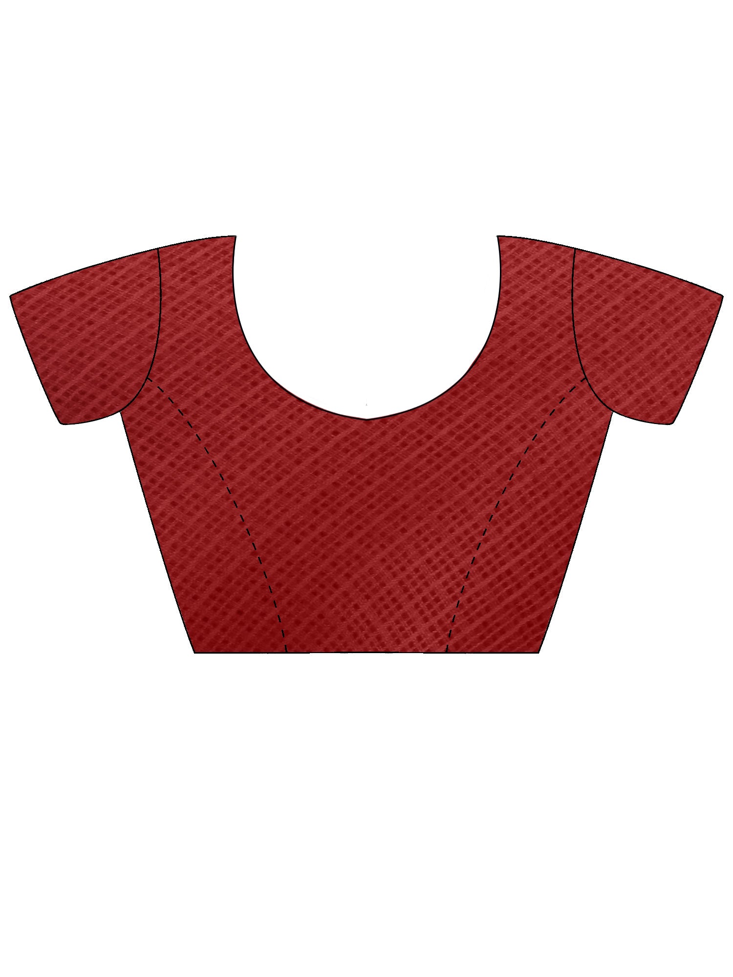 Women's Kota Doria Cotton Maroon Embroidered Designer Saree With Blouse Piece