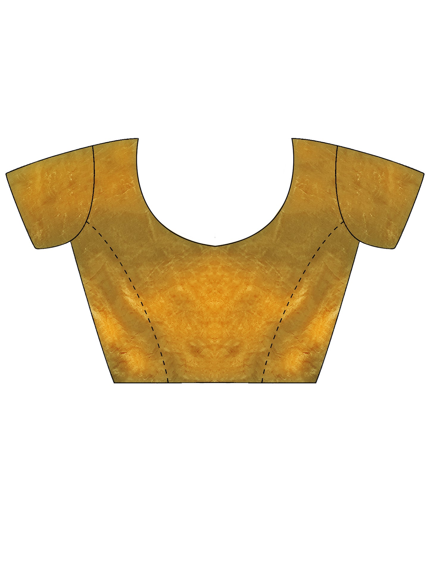 Women's Satin Gold Zari Embroidered Designer Saree With Blouse Piece