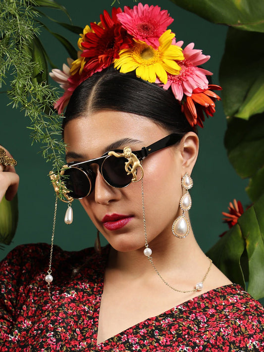 Haute Sauce - SOHI Gold Plated Party Sunglass