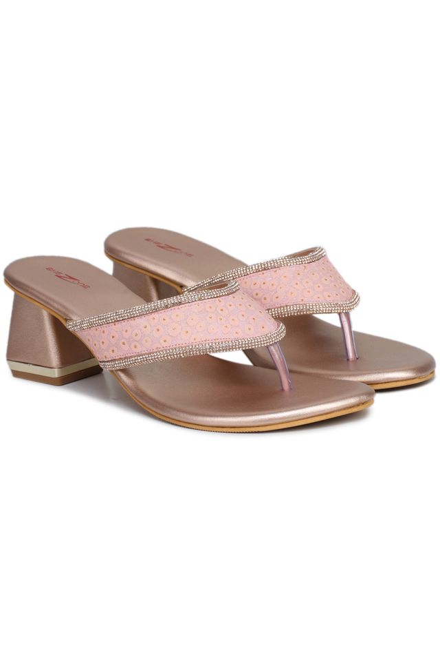 Fashion Open Back Sandal 1.5 inches Block Heels