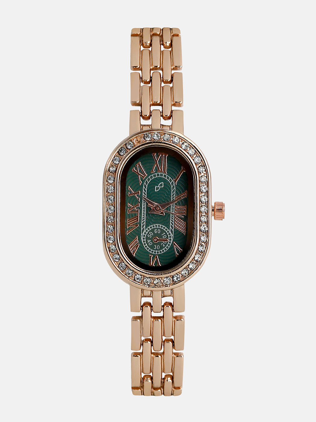 the embellished roman oval watch hswc6101