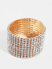 SOHI - Gold Plated Designer Stone Party Bracelet