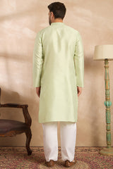 teal polyester solid embroidered straight kurta with trouser