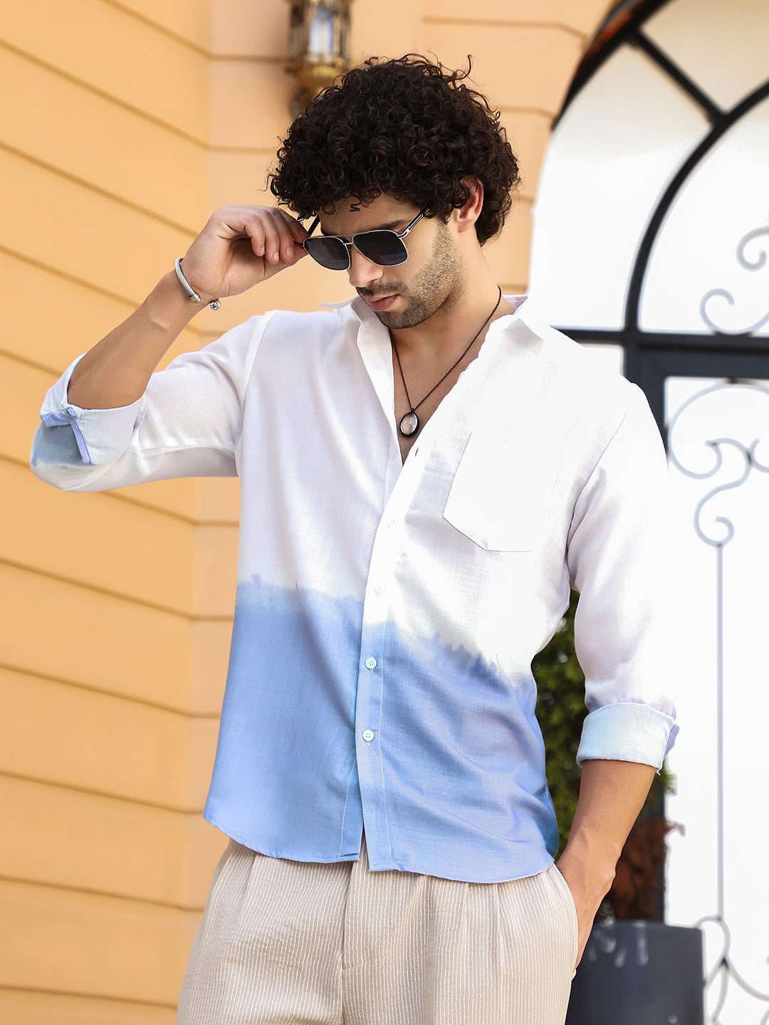 Campus Sutra - Contrast Ombre Shirt