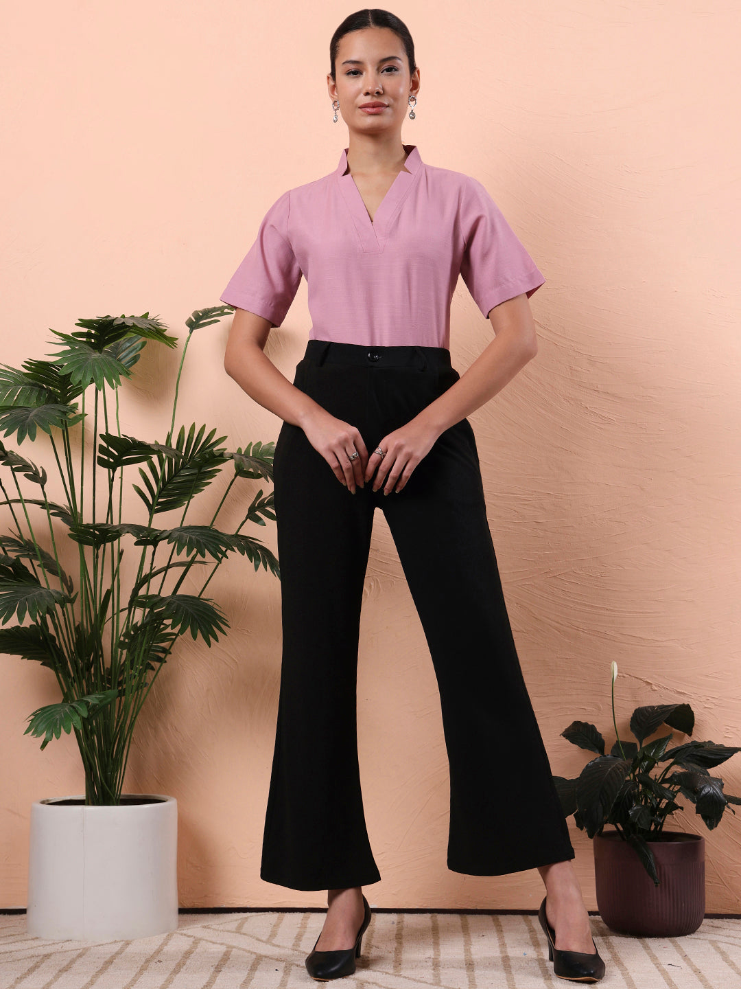 the lifestyle co olive v neck shirt style top