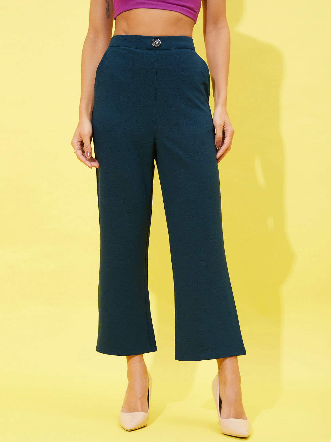athena women comfort high rise trousers