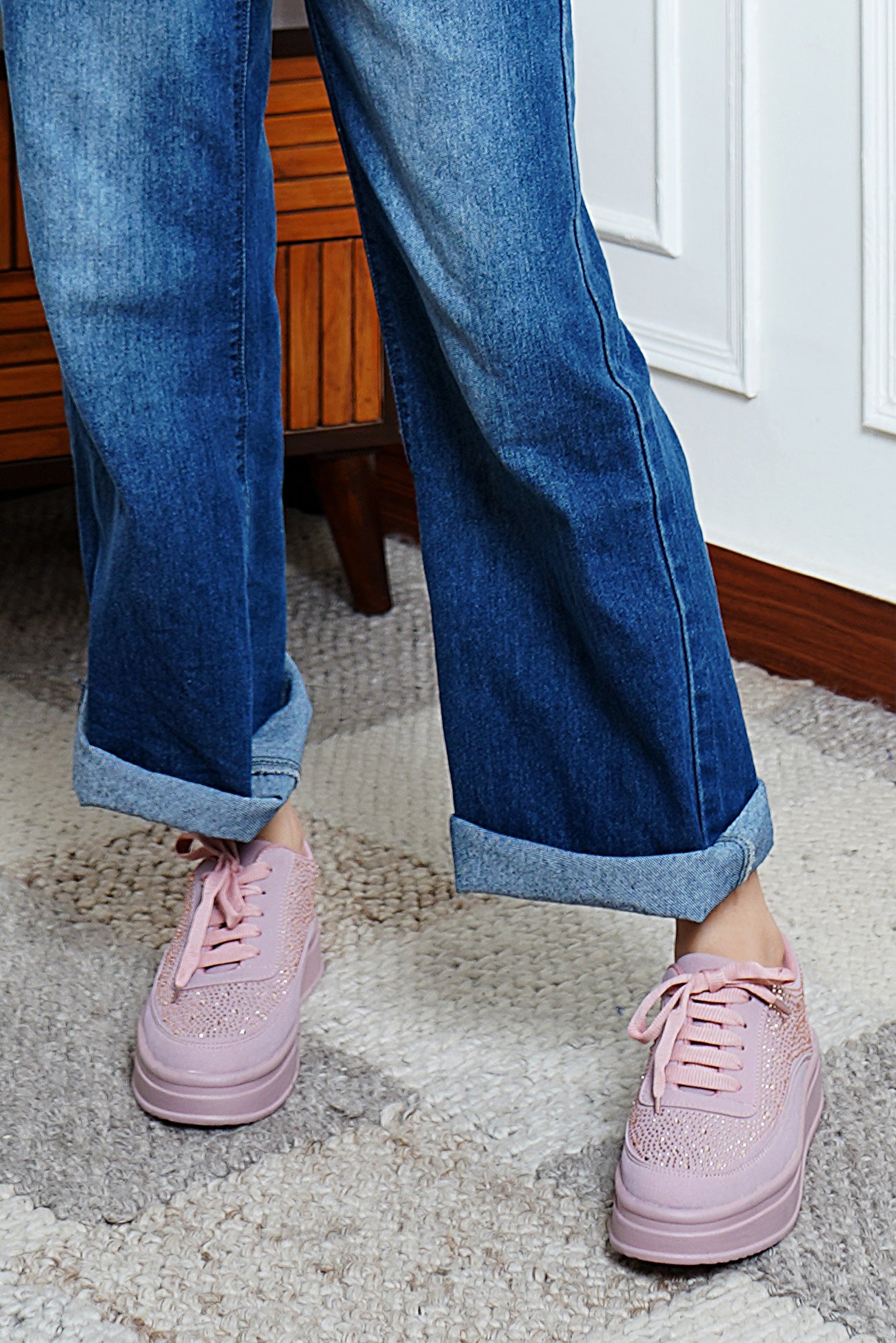 Peach Smart Casual  Shoes