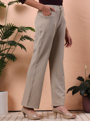women relaxed regular fit formal trousers 3