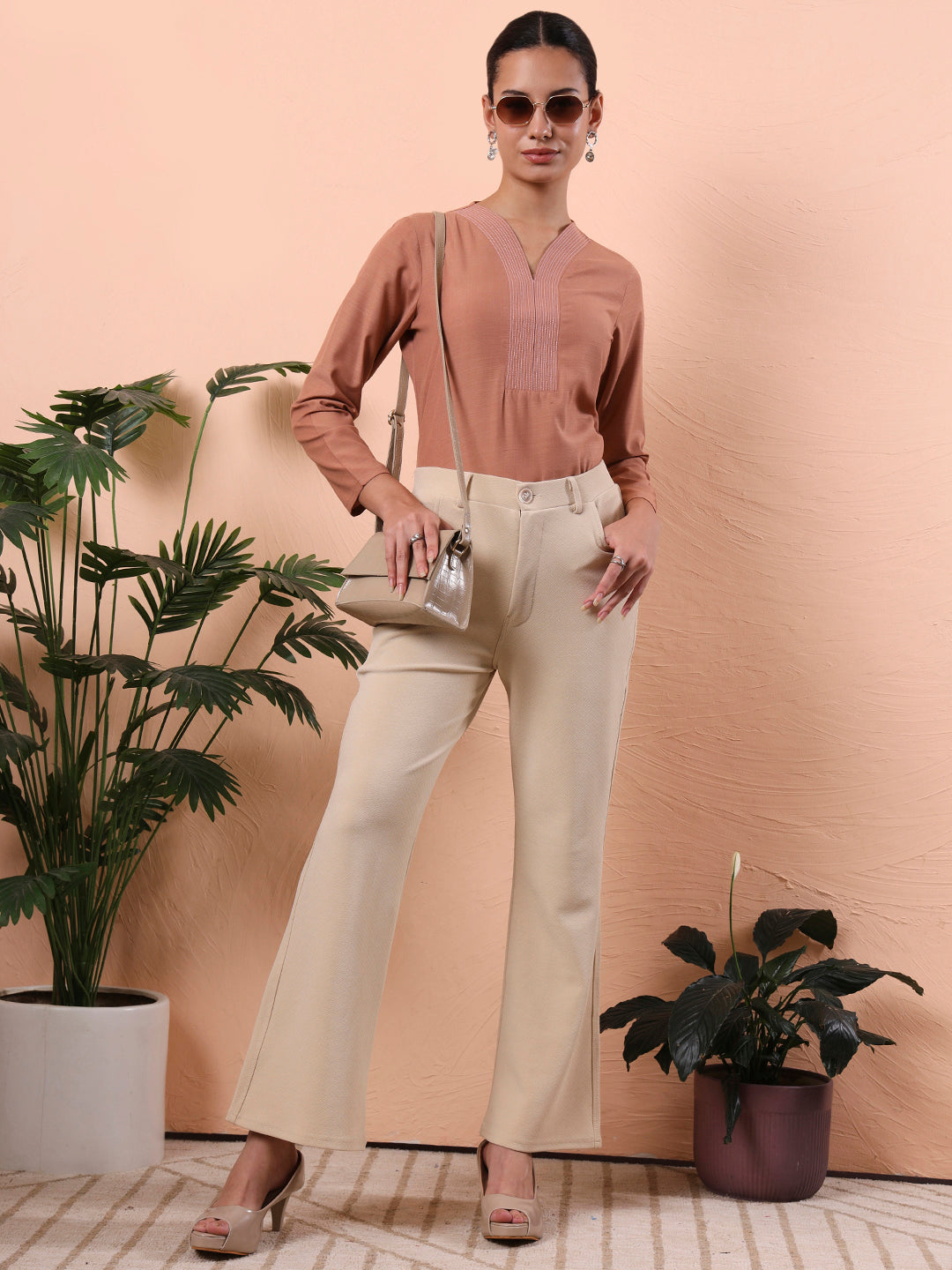 top with professional relaxed fit v neck 2