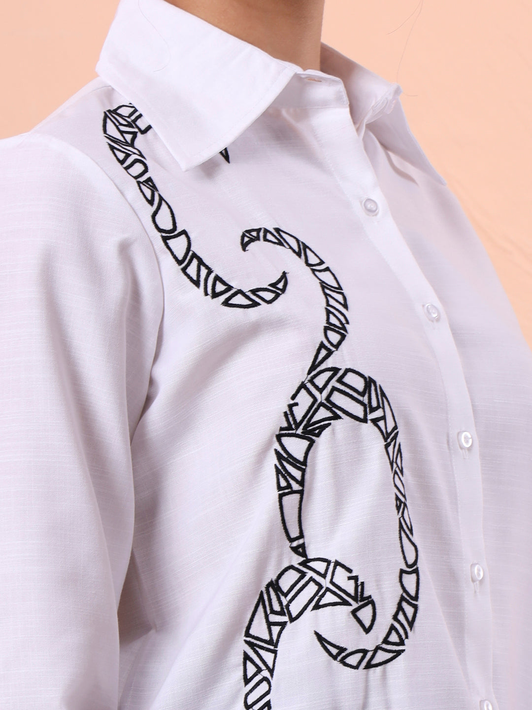 fithub party shirt with embroidered design