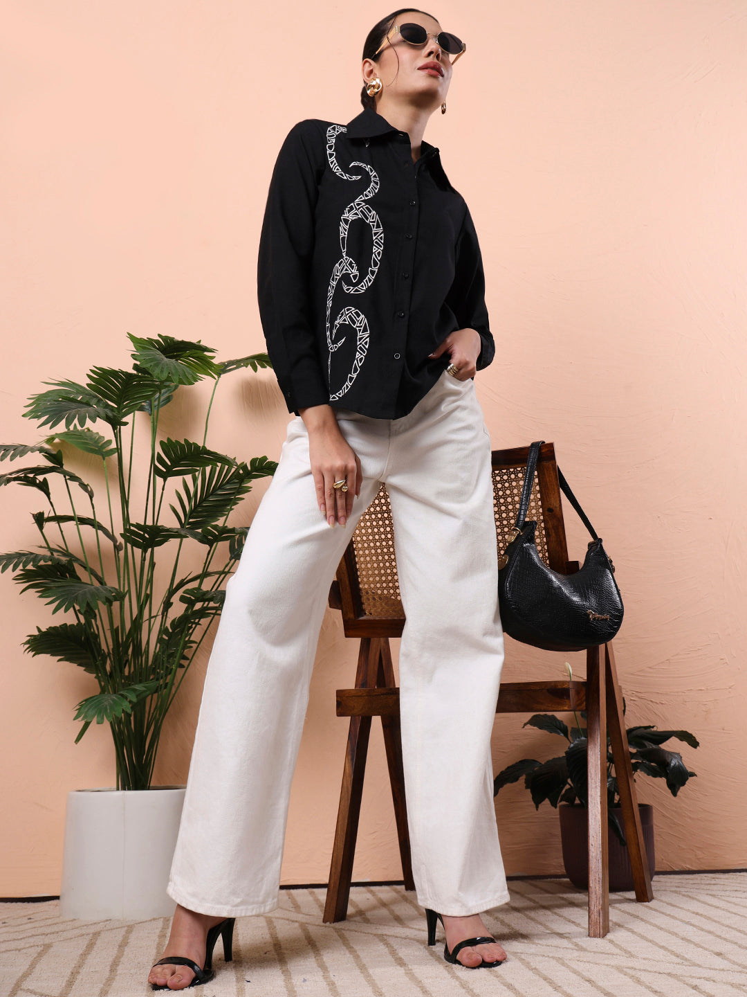 fithub party shirt with embroidered design