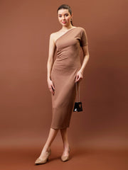 athena women one shoulder bodycon midi dress 1