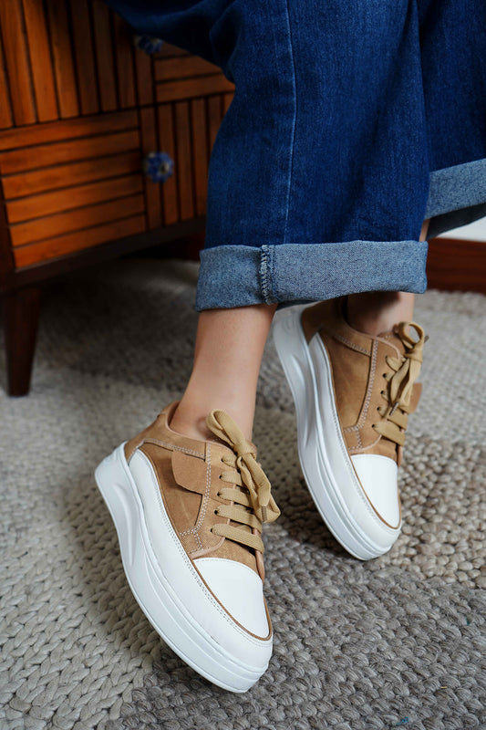 Beige Smart Casual  Shoes