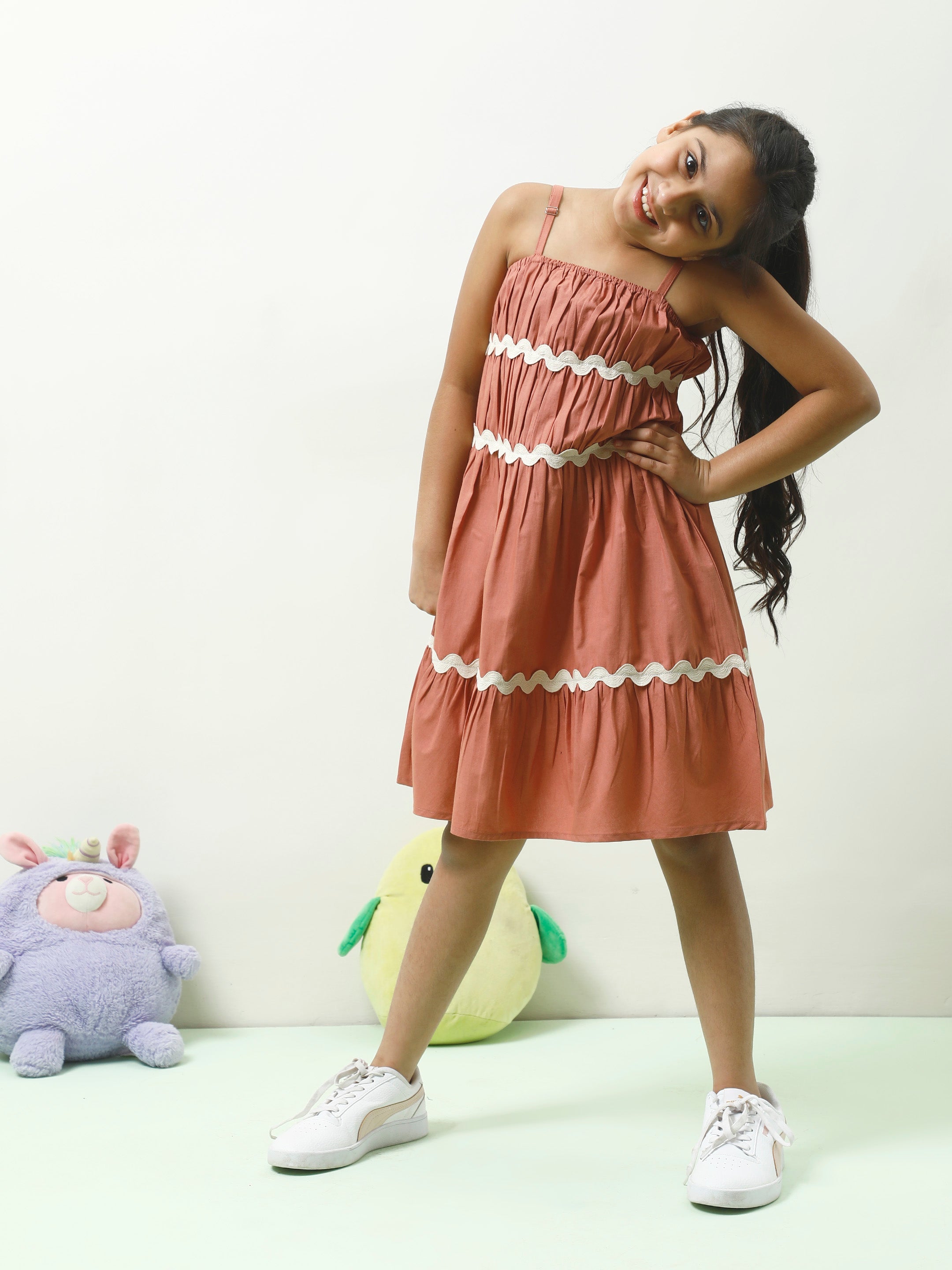 athena girl fit flare dress