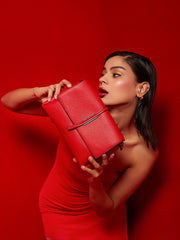 حقيبة الكتف داش - أحمر فينيسي