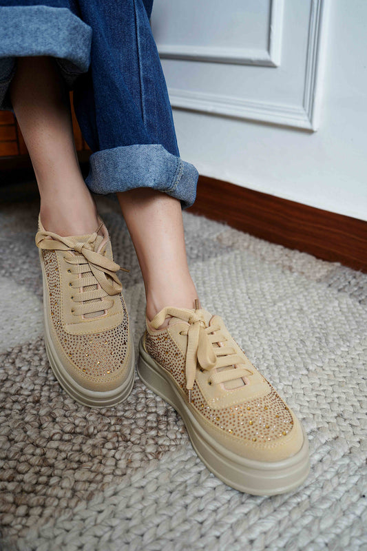 Beige Smart Casual  Shoes