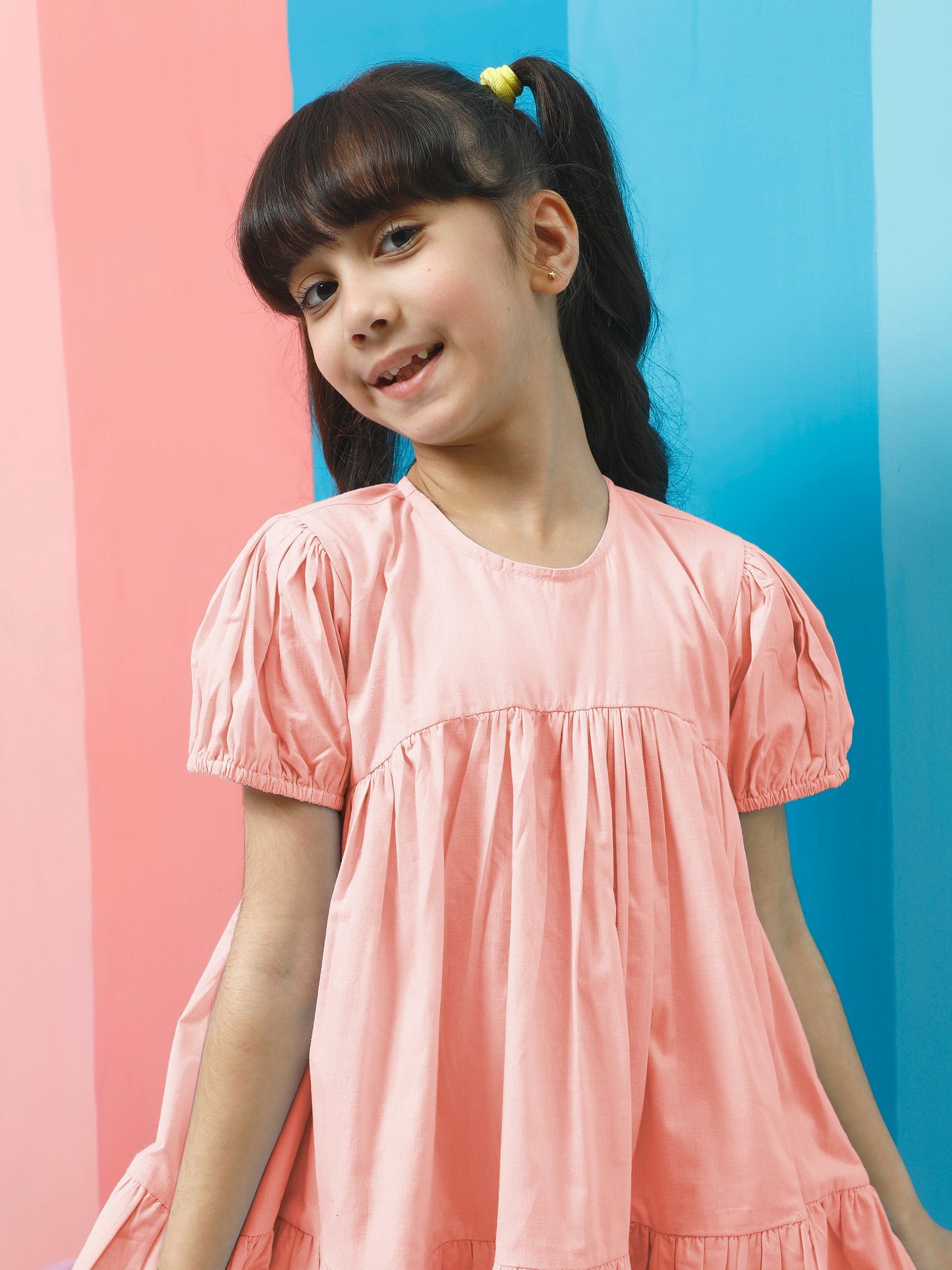 athena girl puff sleeve balloon dress 3