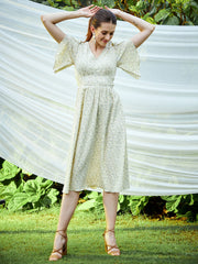 athena women yellow floral dress