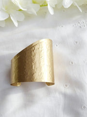 Golden Brass Vayu Cuff Bracelets