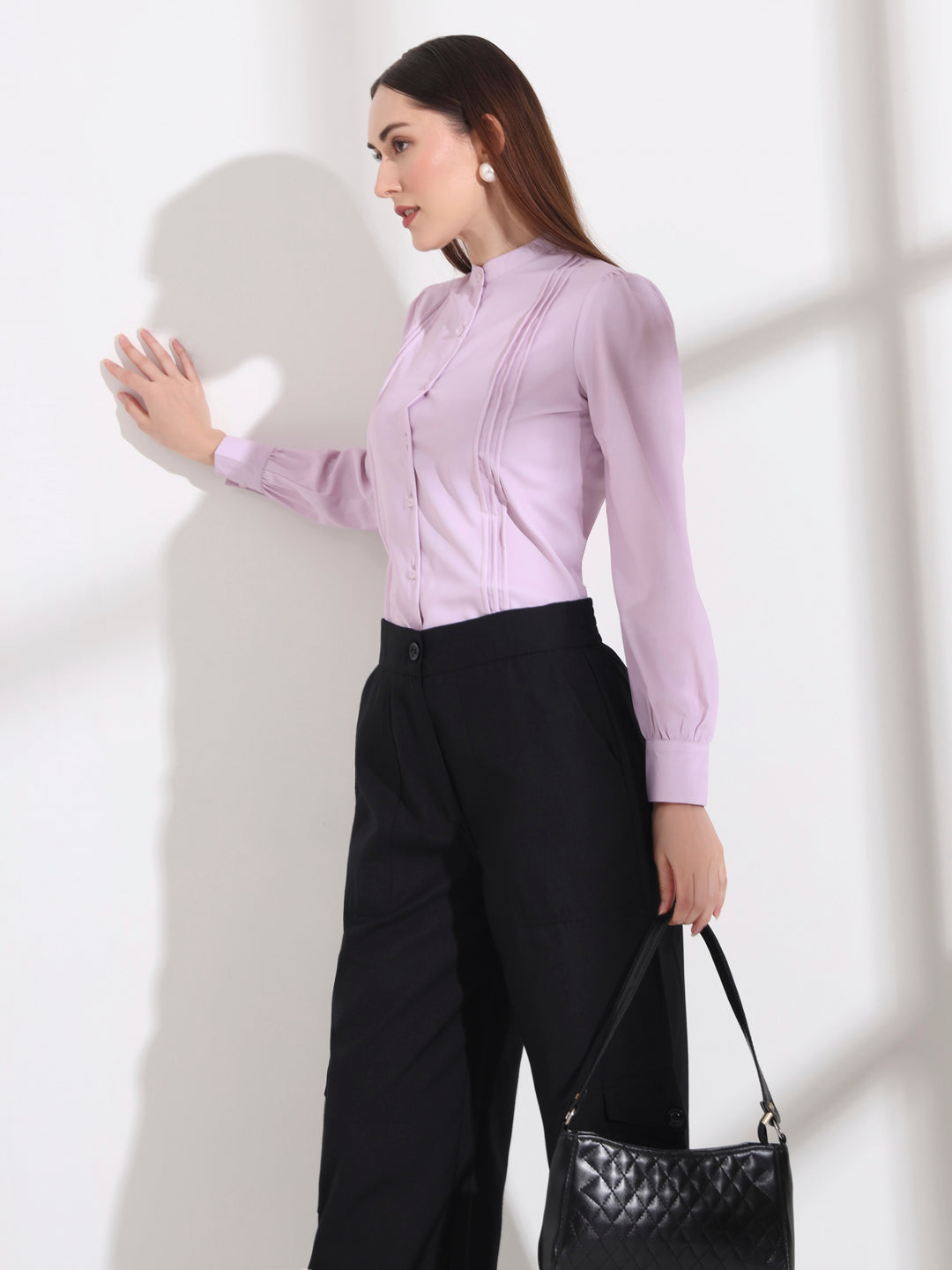 womens pleated formal shirts 4