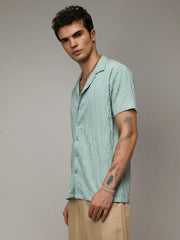 Grain-Textured Shirt