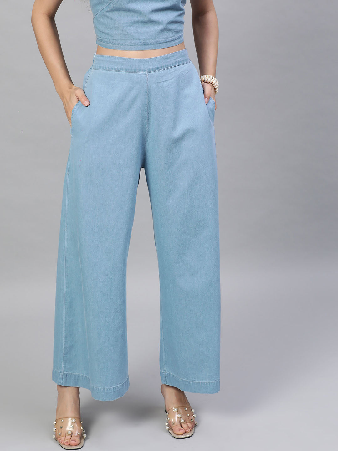 Denim Parallel Trousers