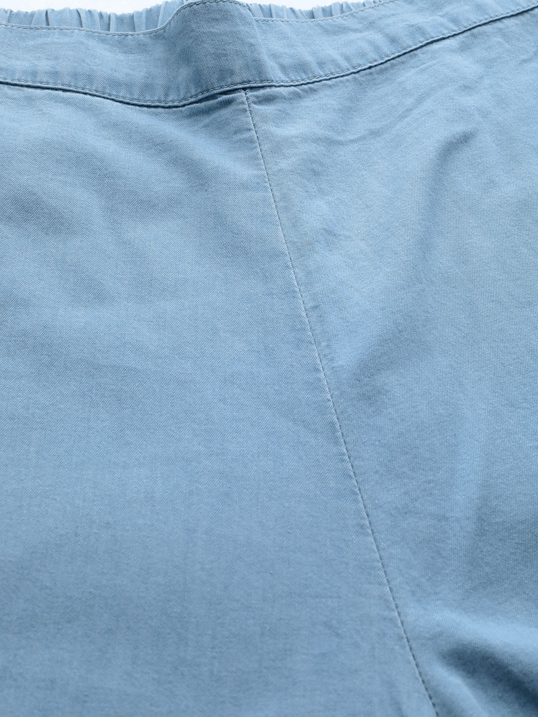 Denim Parallel Trousers