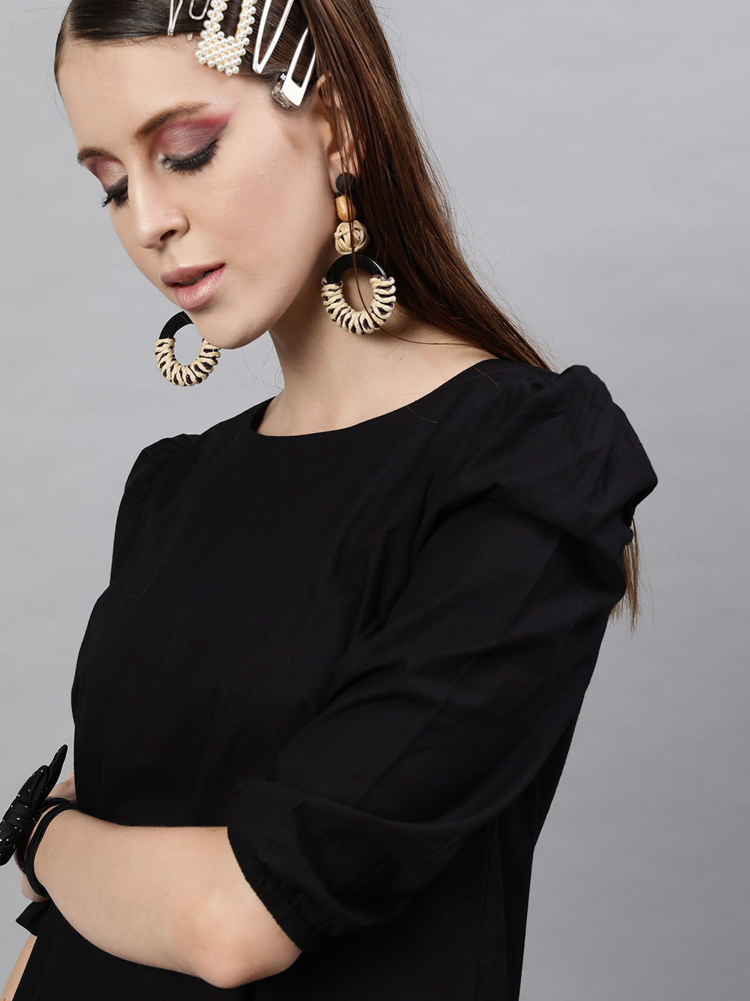 Solid Poplin Dress