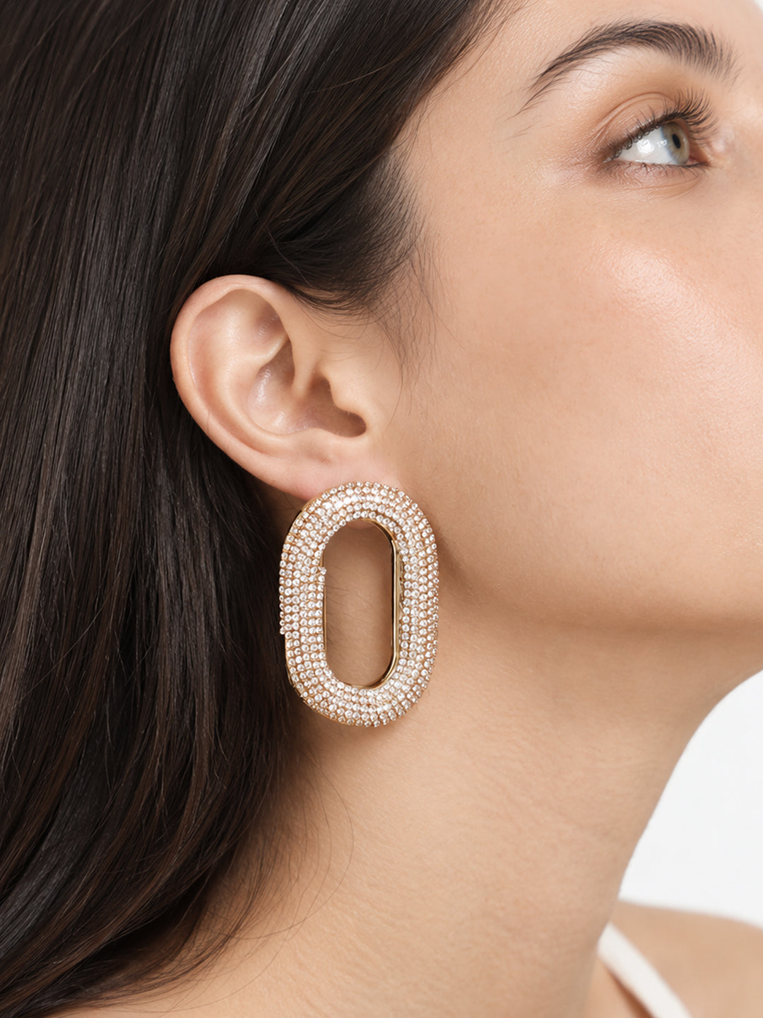 The Solstice Crystal Link Earrings