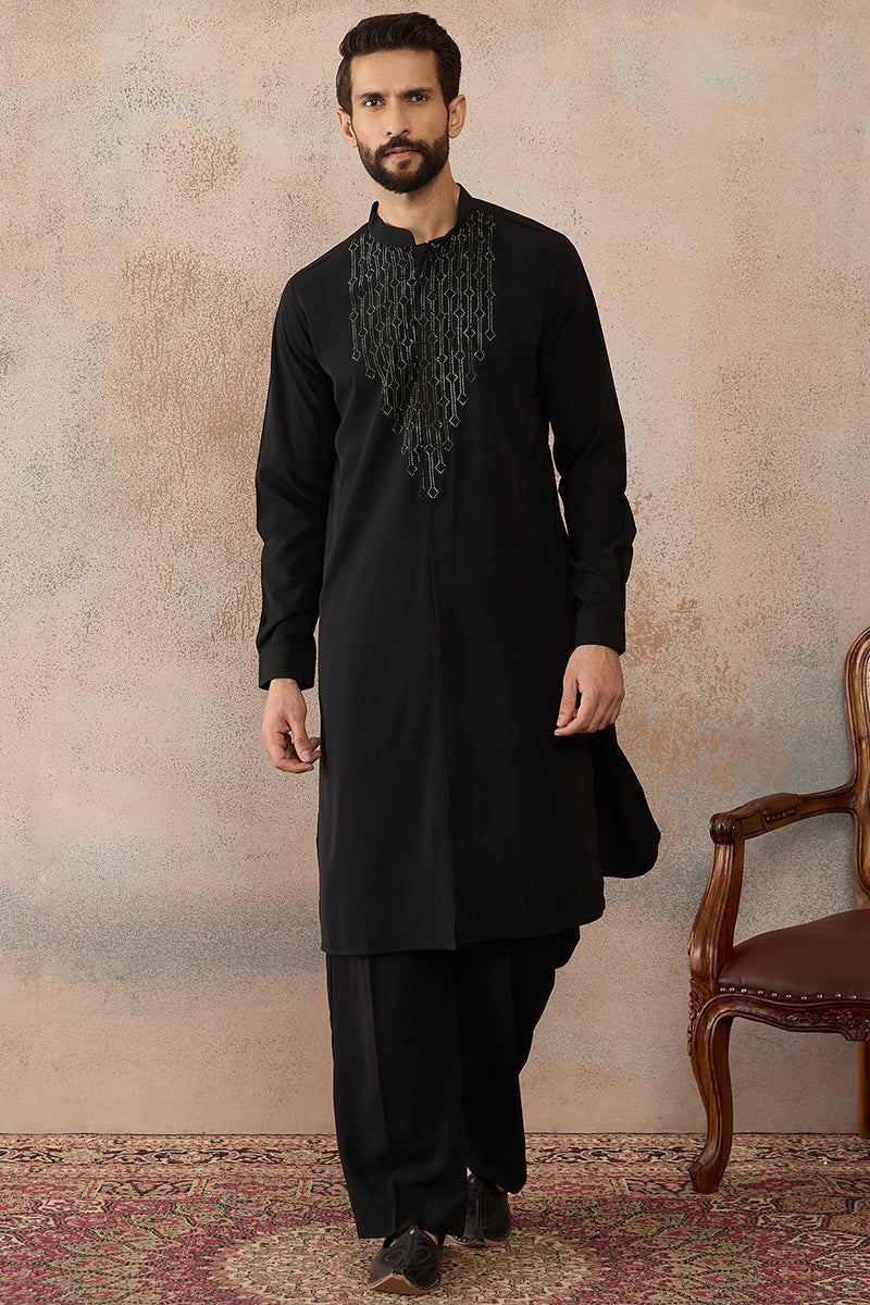 ethnic-bay-men-black-viscose-rayon-ethnic-motifs-printed-kurta-with-trouser-mkset2392