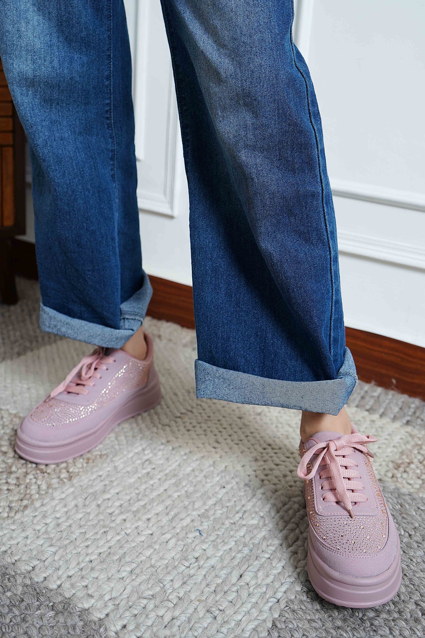 Peach Smart Casual  Shoes