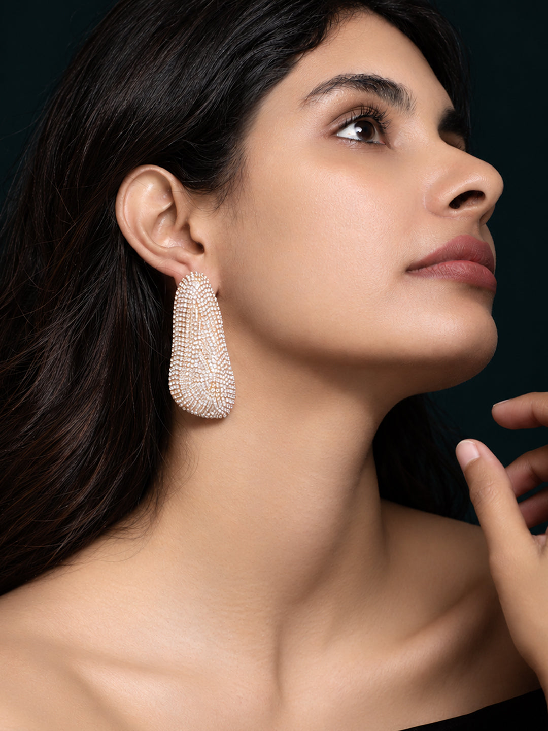 The Emerald Muse Stud Earrings