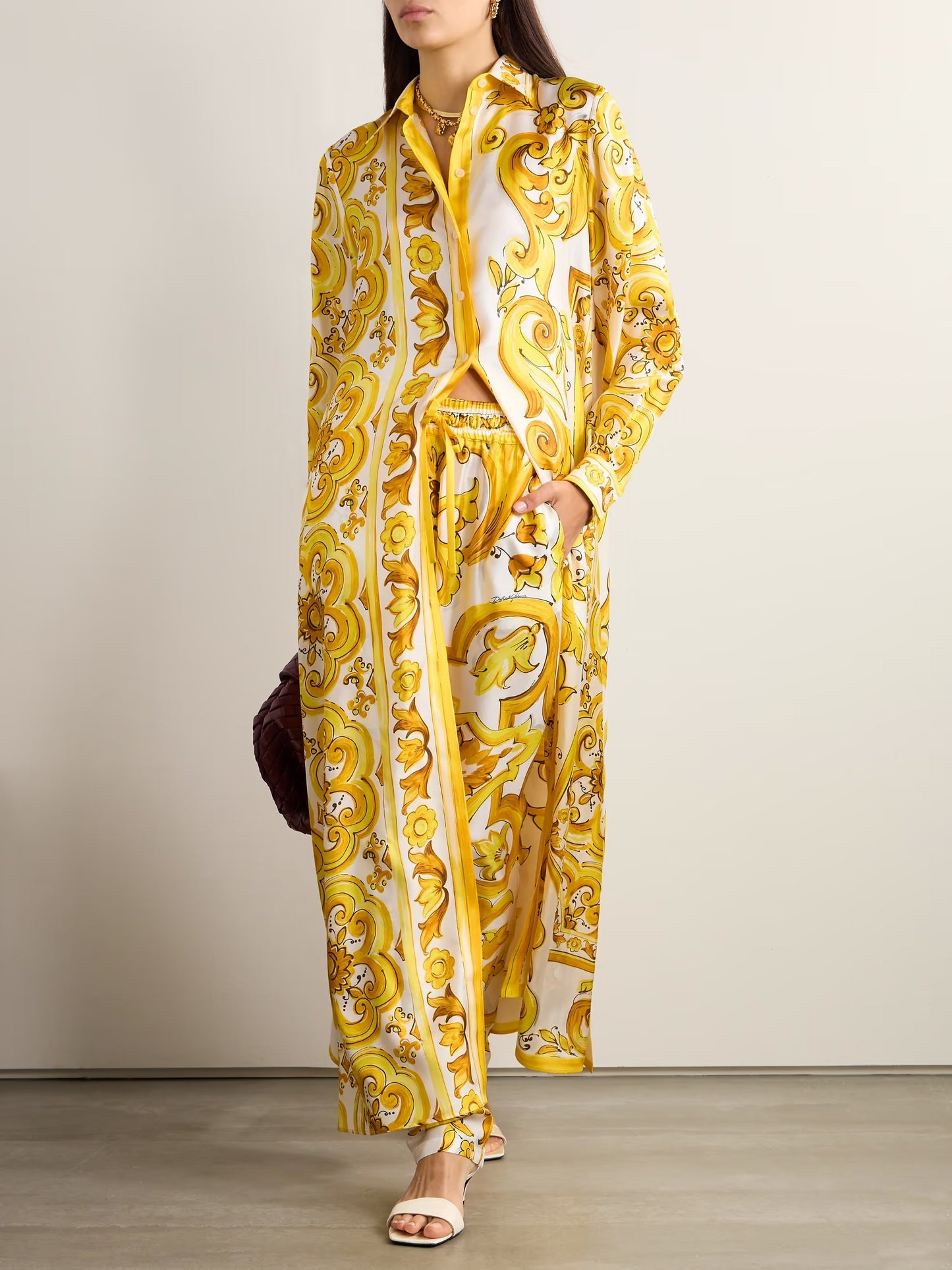 Women's Roman Silk Blend Co-Ords (Top Only)
