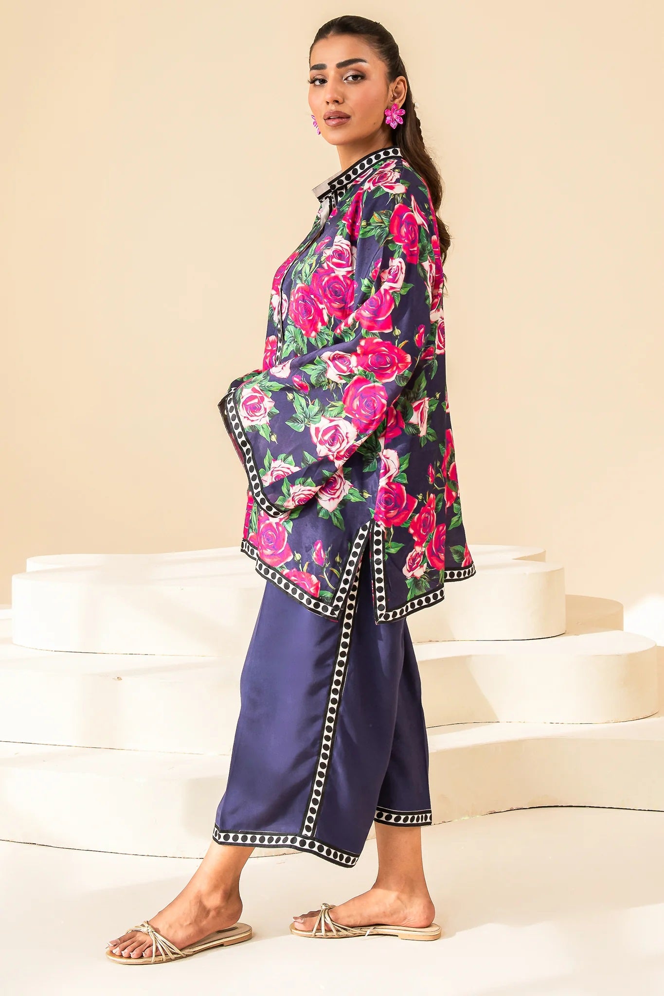 Women's Roman Silk Blend Co-Ords