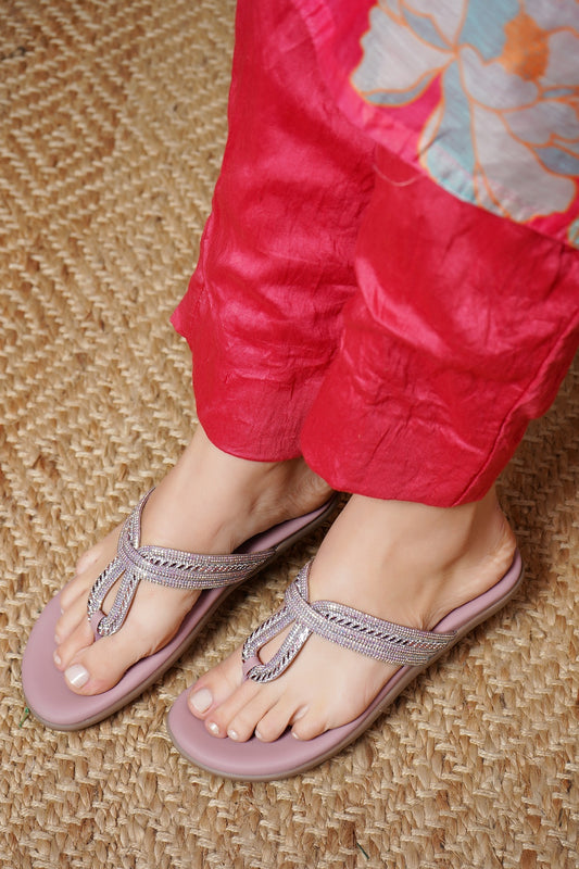 Lavender Smart Casual Flats