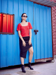 athena a line asymmetric skirt